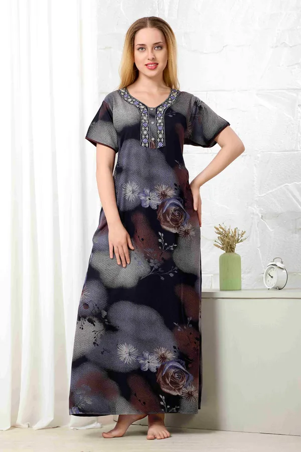 Blue_floral_embroidered__A-line_Alpine__Nighty_for_Women