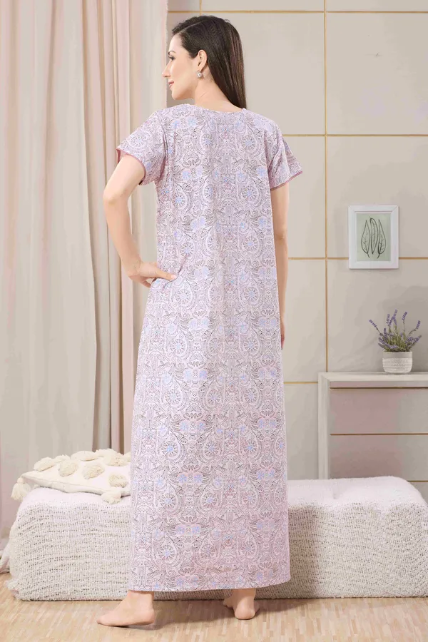 Brown_pure_Cotton__Nighty_for_Women