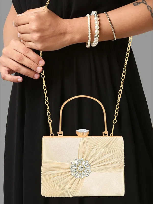 Gold_Crystal_Radiance_Clutch_For_Women_With_Handle_And_Chain_Strap_For_Women_&_Girls_(22_X_10_X_17.5_Cm)