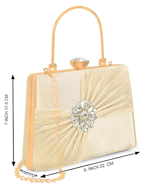 Gold_Crystal_Radiance_Clutch_For_Women_With_Handle_And_Chain_Strap_For_Women_&_Girls_(22_X_10_X_17.5_Cm)