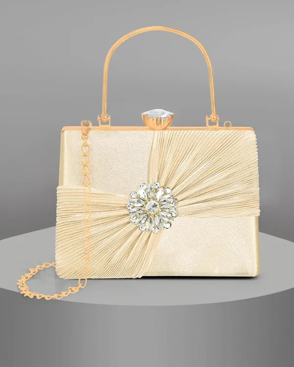 Gold_Crystal_Radiance_Clutch_For_Women_With_Handle_And_Chain_Strap_For_Women_&_Girls_(22_X_10_X_17.5_Cm)