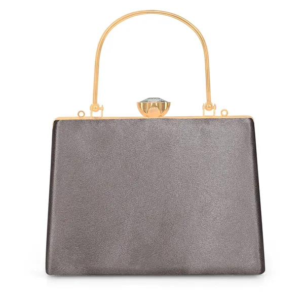 Grey_Crystal_Radiance_Clutch_For_Women_With_Handle_And_Chain_Strap_For_Women_&_Girls_(22_X_10_X_17.5_Cm)