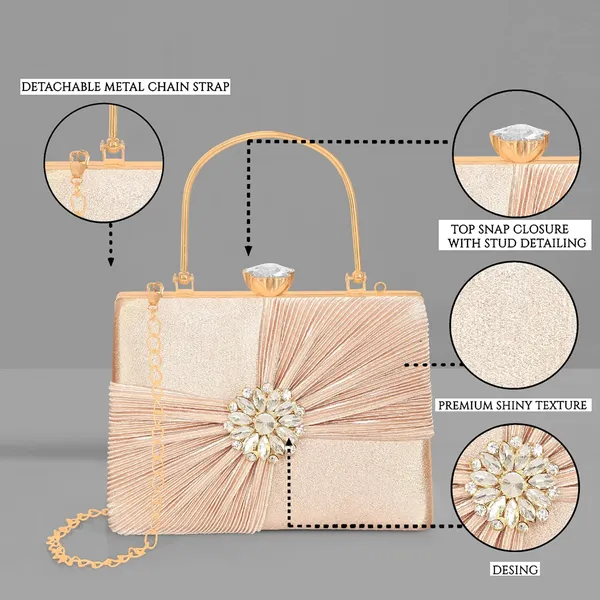 Peach_Crystal_Radiance_Clutch_For_Women_With_Handle_And_Chain_Strap_For_Women_&_Girls_(22_X_10_X_17.5_Cm)