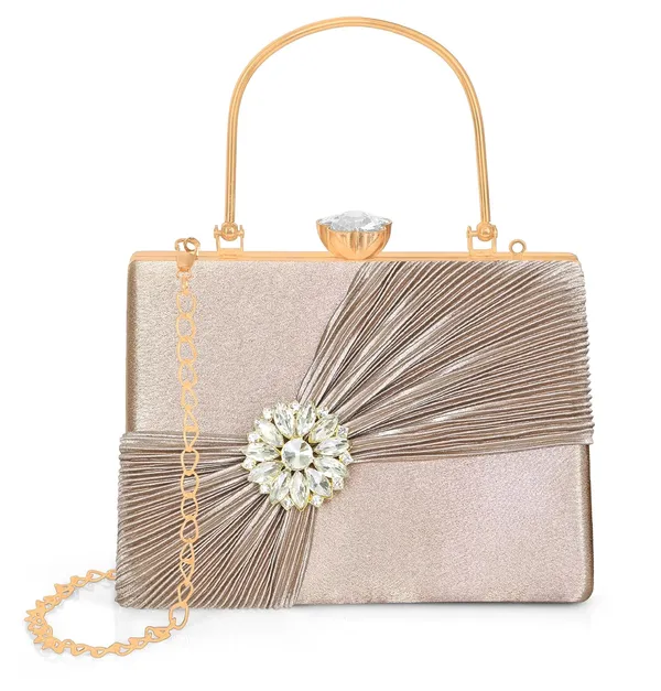 Rose_Gold_Crystal_Radiance_Clutch_For_Women_With_Handle_And_Chain_Strap_For_Women_&_Girls_(22_X_10_X_17.5_Cm)