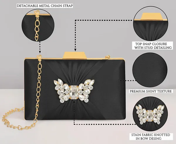 Black_Sophisticated_Satin_Clutch_With_Straight_Diamond_And_Removable_Chain_Strap_For_Women_&_Girls_(22_X_10_X_15_Cm)