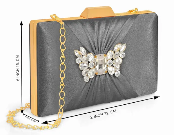 Grey_Sophisticated_Satin_Clutch_With_Straight_Diamond_And_Removable_Chain_Strap_For_Women_&_Girls_(22_X_10_X_15_Cm)