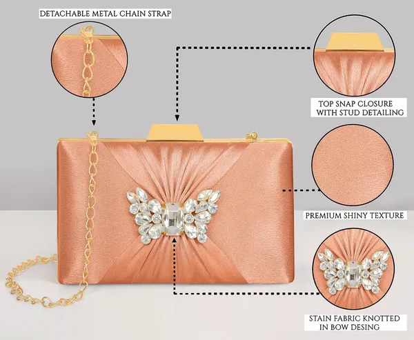 Peach_Sophisticated_Satin_Clutch_With_Straight_Diamond_And_Removable_Chain_Strap_For_Women_&_Girls_(22_X_10_X_15_Cm)