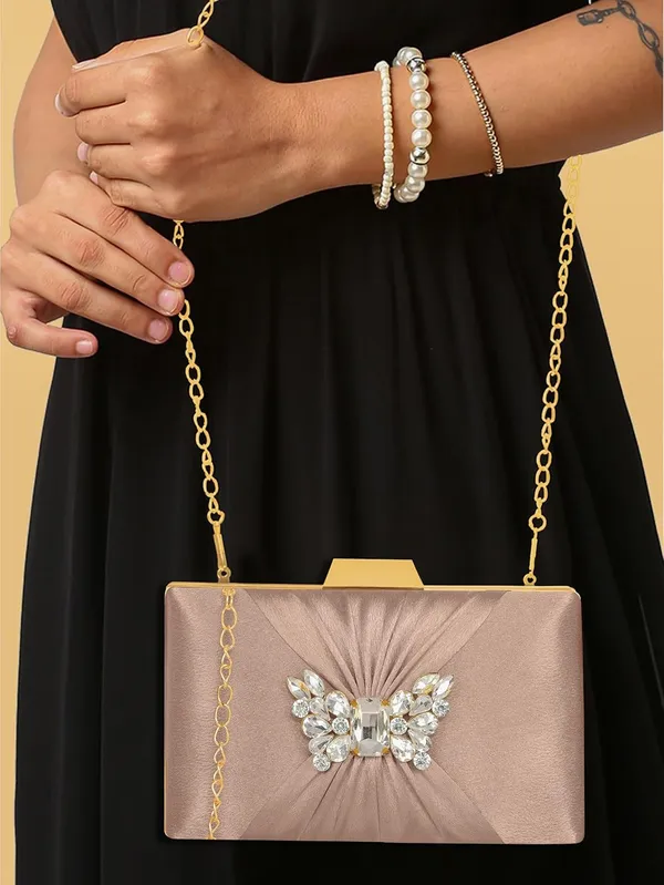Rose_Gold_Sophisticated_Satin_Clutch_With_Straight_Diamond_And_Removable_Chain_Strap_For_Women_&_Girls_(22_X_10_X_15_Cm)