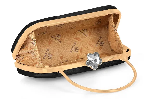 Black_Premium_Satin_With_Shiny_Texture_Diamond_Clutch_For_Women_&_Girls_(22_X_10_X_15_Cm)