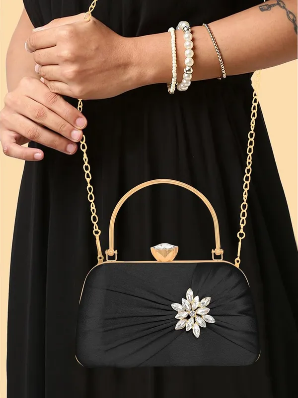 Black_Premium_Satin_With_Shiny_Texture_Diamond_Clutch_For_Women_&_Girls_(22_X_10_X_15_Cm)