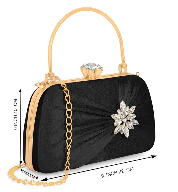 Black_Premium_Satin_With_Shiny_Texture_Diamond_Clutch_For_Women_&_Girls_(22_X_10_X_15_Cm)