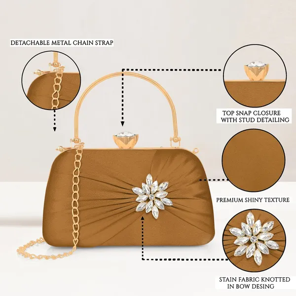 Brown_Radiance_Flower_Diamond_Satin_Clutch_For_Women_&_Girls_(22_X_10_X_15_Cm)