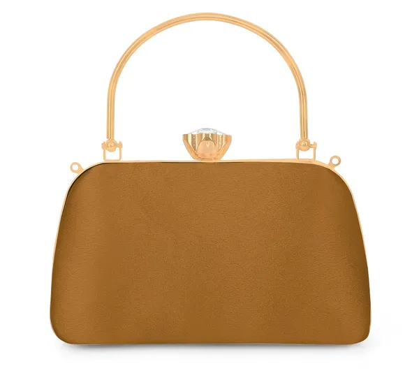 Brown_Radiance_Flower_Diamond_Satin_Clutch_For_Women_&_Girls_(22_X_10_X_15_Cm)