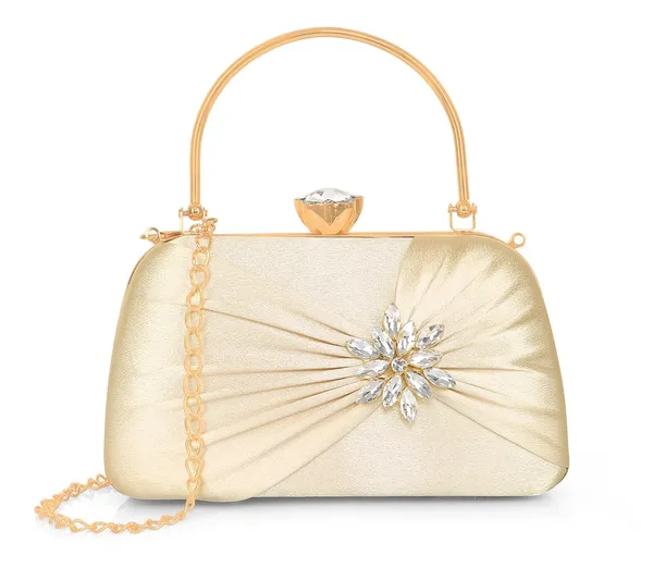 Gold_Radiance_Flower_Diamond_Satin_Clutch_For_Women_&_Girls_(22_X_10_X_15_Cm)