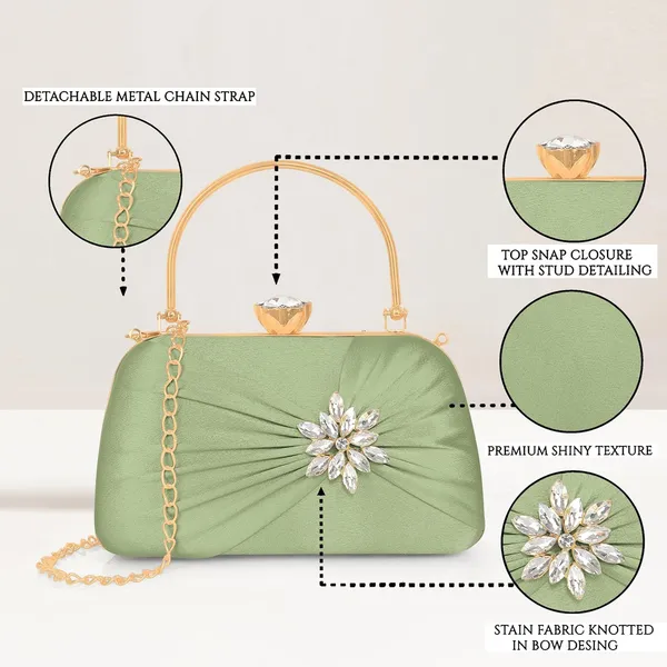 Green_Radiance_Flower_Diamond_Satin_Clutch_For_Women_&_Girls_(22_X_10_X_15_Cm)