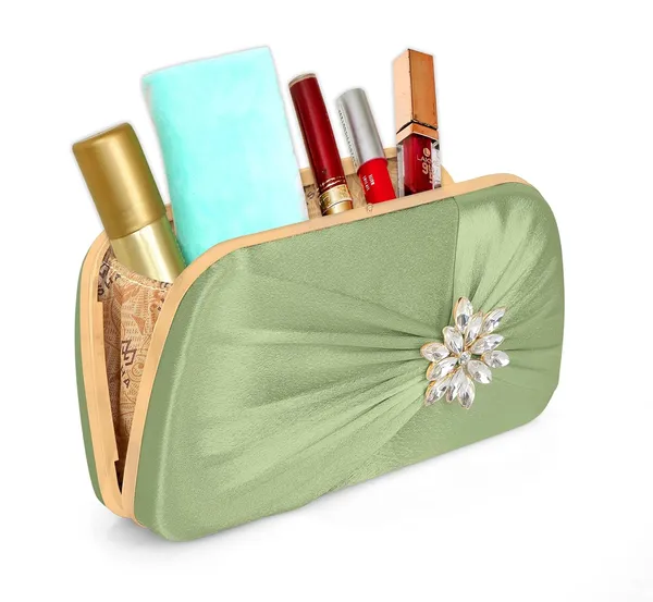 Green_Radiance_Flower_Diamond_Satin_Clutch_For_Women_&_Girls_(22_X_10_X_15_Cm)