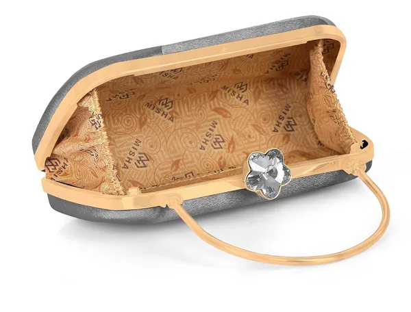 Grey_Premium_Satin_With_Shiny_Texture_Diamond_Clutch_For_Women_&_Girls_(22_X_10_X_15_Cm)