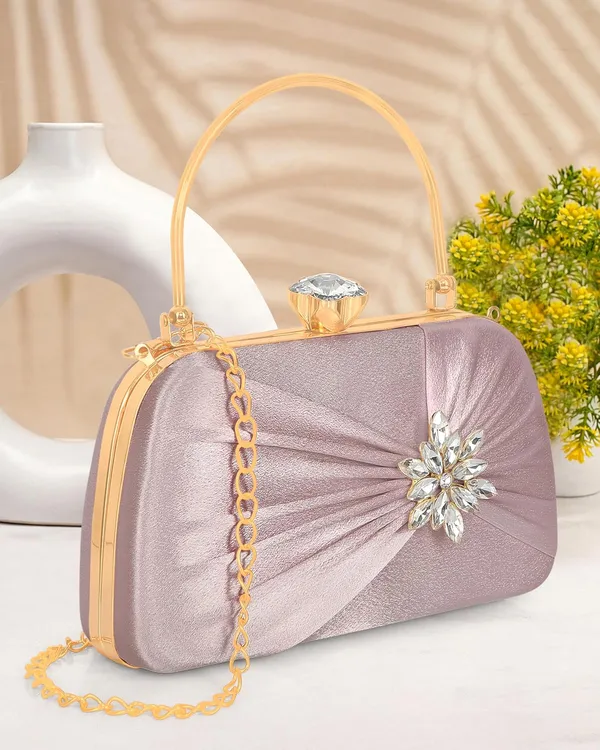 Rose_Gold_Radiance_Flower_Diamond_Satin_Clutch_For_Women_&_Girls_(22_X_10_X_15_Cm)