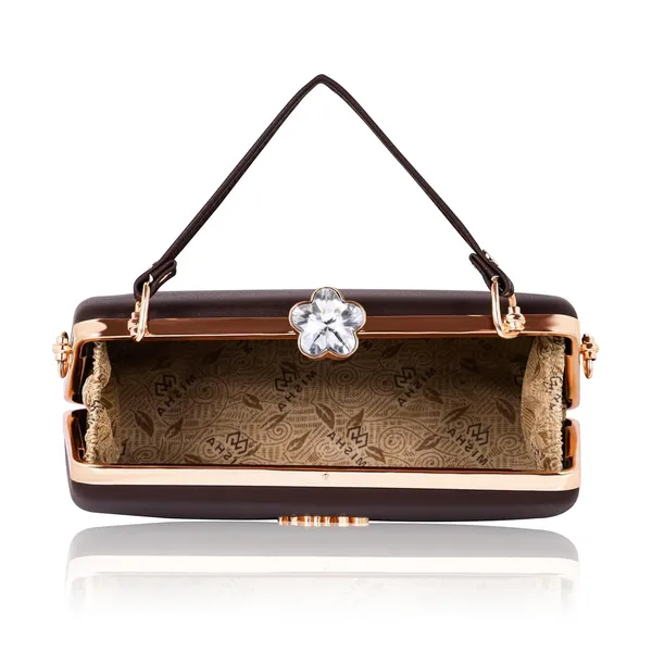 Brown_Faux_Leather_Dazzling_Mirage_Clutch_For_Women_&_Girls_(18.6_X_7_X_12.5_Cm)