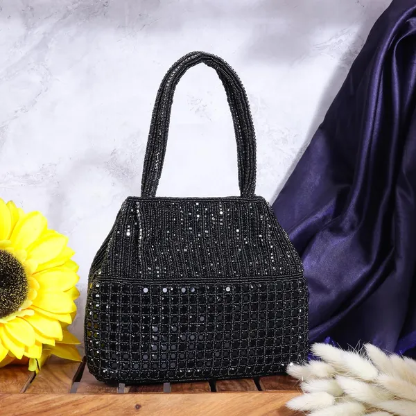 Black_Satin_Dazzle_Luxe_Magnetic_Closure_Handbag_For_Women_&_Girls_(18_X_6_X_16_Cm)