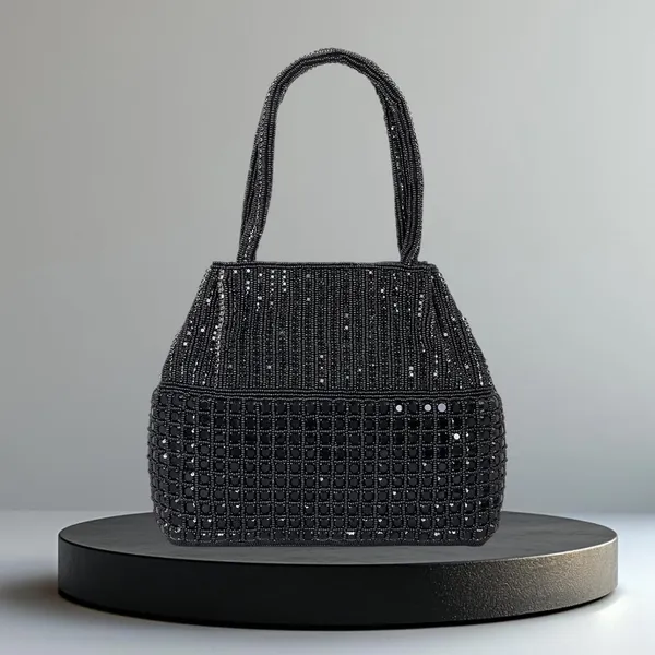 Black_Satin_Dazzle_Luxe_Magnetic_Closure_Handbag_For_Women_&_Girls_(18_X_6_X_16_Cm)