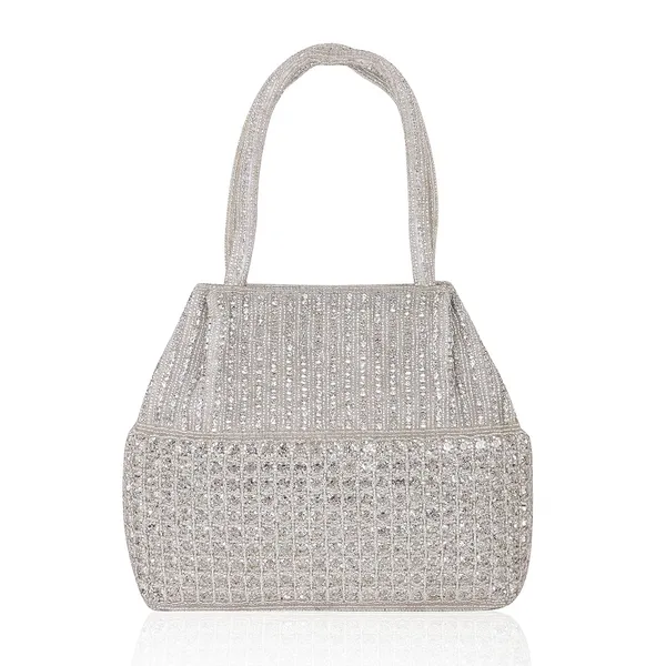Silver_Satin_Dazzle_Luxe_Magnetic_Closure_Handbag_For_Women_&_Girls_(18_X_6_X_16_Cm)