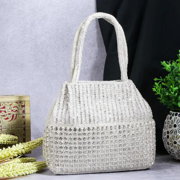 Silver_Satin_Dazzle_Luxe_Magnetic_Closure_Handbag_For_Women_&_Girls_(18_X_6_X_16_Cm)