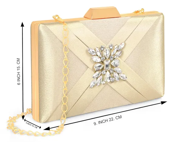 Gold_Premium_Satin_With_Shiny_Texture_Diamond_Clutch_For_Women_&_Girls_(22_X_10_X_15_Cm)