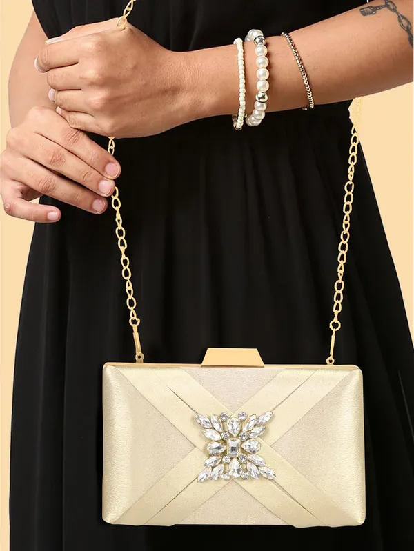 Gold_Premium_Satin_With_Shiny_Texture_Diamond_Clutch_For_Women_&_Girls_(22_X_10_X_15_Cm)
