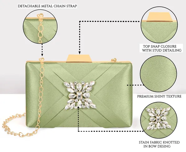 Green_Premium_Satin_With_Shiny_Texture_Diamond_Clutch_For_Women_&_Girls_(22_X_10_X_15_Cm)