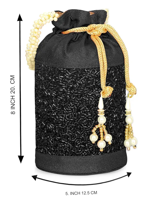 Black_Gilded_Grace_Designer_Beaded_Potli_With_Pearl_Handle_