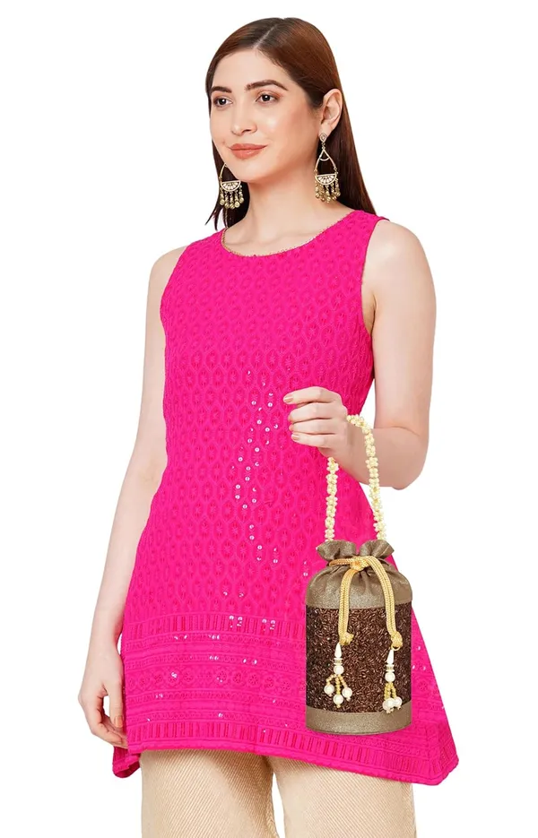 Brown_Gilded_Grace_Designer_Beaded_Potli_With_Pearl_Handle_For_Women_&_Girls_(12.5_X_12.5_X_20_Cm)