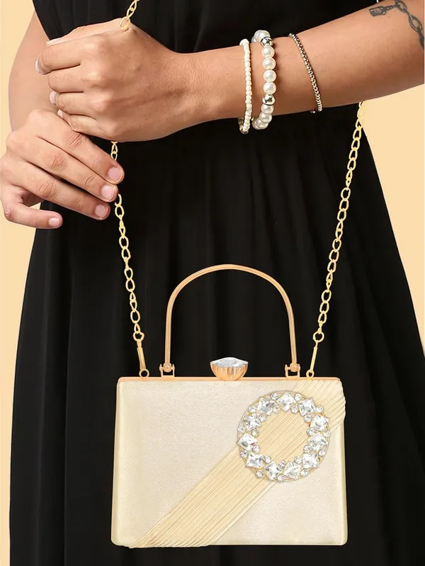 Gold_Radiant_Halo_Satin_Clutch_For_Women_&_Girls_(22_X_10_X_17.5_Cm)