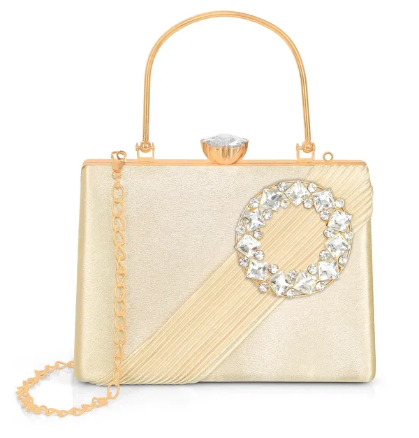Gold_Radiant_Halo_Satin_Clutch_For_Women_&_Girls_(22_X_10_X_17.5_Cm)