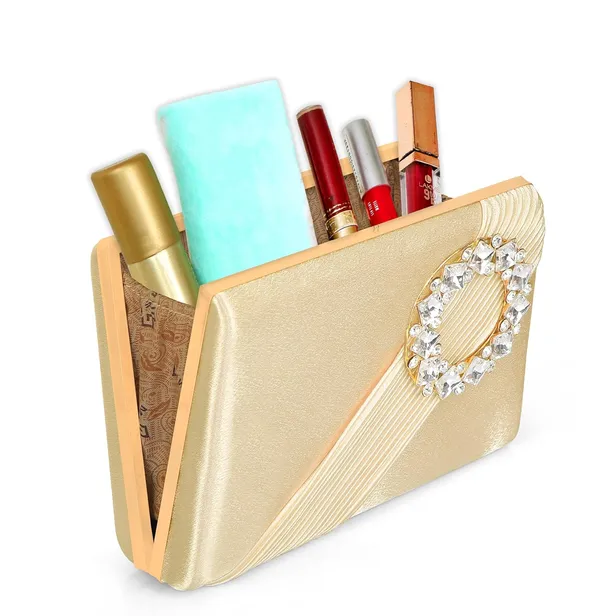 Gold_Radiant_Halo_Satin_Clutch_For_Women_&_Girls_(22_X_10_X_17.5_Cm)