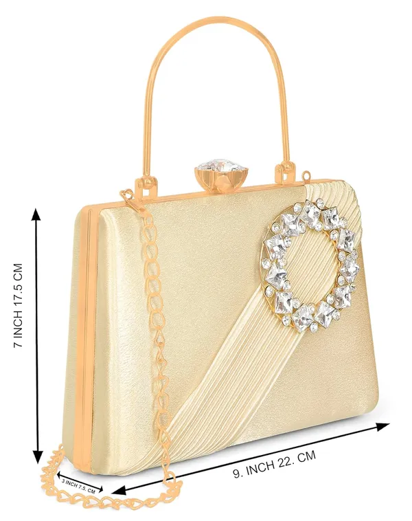 Gold_Radiant_Halo_Satin_Clutch_For_Women_&_Girls_(22_X_10_X_17.5_Cm)