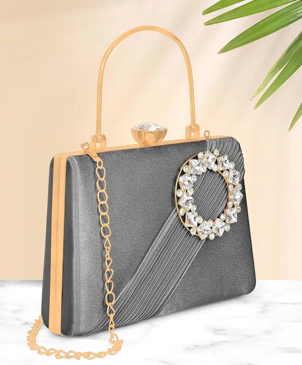 Grey_Radiant_Halo_Satin_Clutch_For_Women_&_Girls_(22_X_10_X_17.5_Cm)