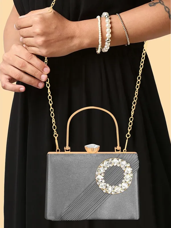 Grey_Radiant_Halo_Satin_Clutch_For_Women_&_Girls_(22_X_10_X_17.5_Cm)
