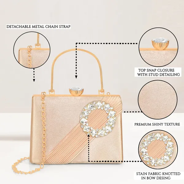 Peach_Radiant_Halo_Satin_Clutch_For_Women_&_Girls_(22_X_10_X_17.5_Cm)