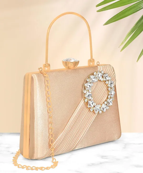 Peach_Radiant_Halo_Satin_Clutch_For_Women_&_Girls_(22_X_10_X_17.5_Cm)