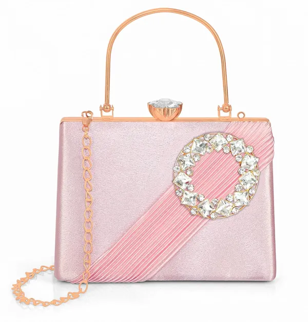 Pink_Radiant_Halo_Satin_Clutch_For_Women_&_Girls_(22_X_10_X_17.5_Cm)