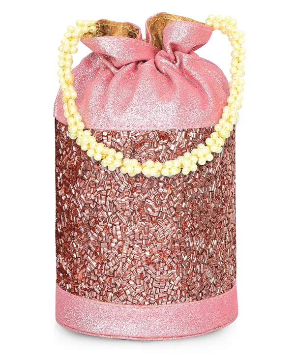 Pink_Gilded_Grace_Designer_Beaded_Potli_With_Pearl_Handle_For_Women_&_Girls_(12.5_X_12.5_X_20_Cm)