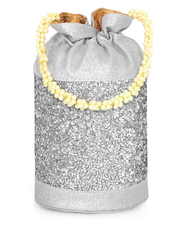 Silver_Gilded_Grace_Designer_Beaded_Potli_With_Pearl_Handle_