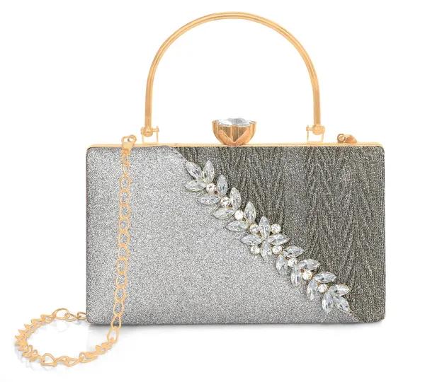 Grey_Premium_Satin_Evening_Clutch_With_Crystal_Kiss_Lock_&_Versatile_Chain_Strap_For_Women_&_Girls_(22_X_10_X_15_Cm)