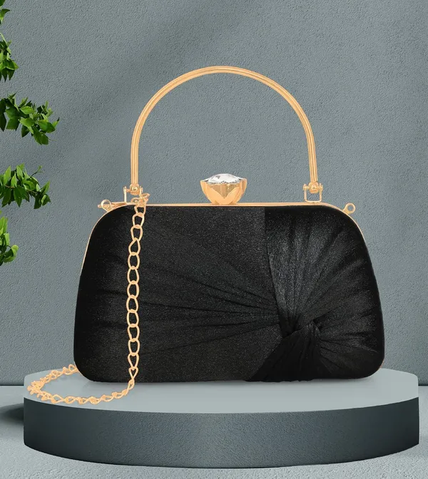 Black_Glimmer_Luxe_Satin_Evening_Clutch_With_Detachable_Chain_Strap_For_Women_&_Girls_(22_X_10_X_15_Cm)