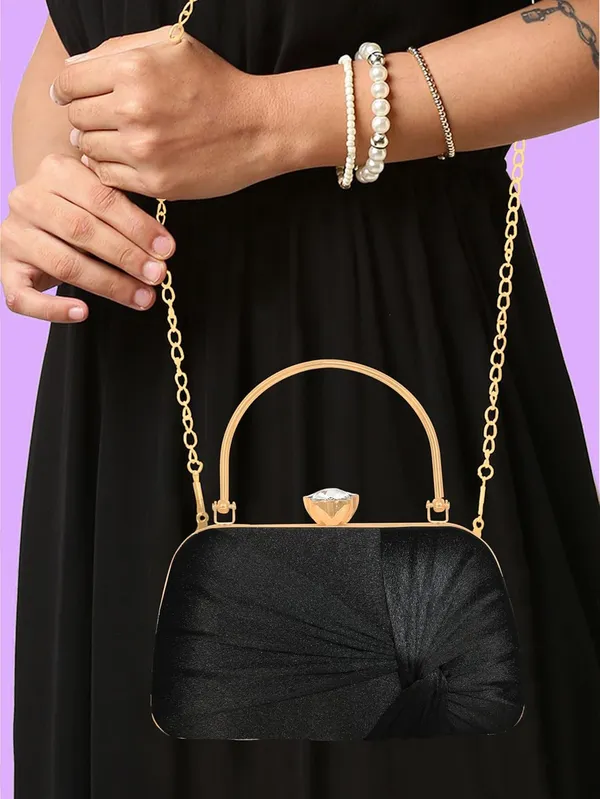 Black_Glimmer_Luxe_Satin_Evening_Clutch_With_Detachable_Chain_Strap_For_Women_&_Girls_(22_X_10_X_15_Cm)
