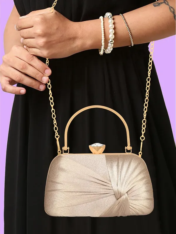 Dust_Glimmer_Luxe_Satin_Evening_Clutch_With_Detachable_Chain_Strap_For_Women_&_Girls_(22_X_10_X_15_Cm)