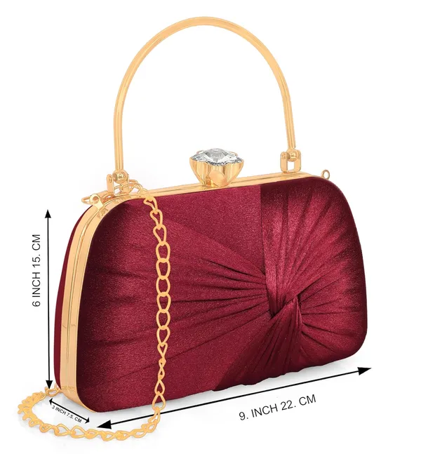 Maroon_Glimmer_Luxe_Satin_Evening_Clutch_With_Detachable_Chain_Strap_For_Women_&_Girls_(22_X_10_X_15_Cm)