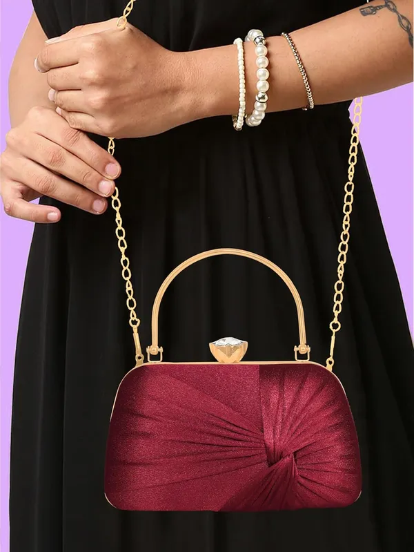 Maroon_Glimmer_Luxe_Satin_Evening_Clutch_With_Detachable_Chain_Strap_For_Women_&_Girls_(22_X_10_X_15_Cm)