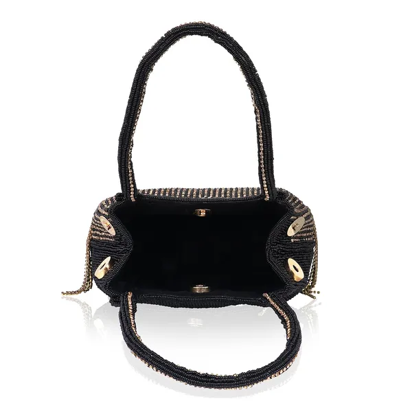 Black_Gilded_Noir_Beaded_Fringe_Handbag_For_Women_&_Girls_(18_X_6_X_16_Cm)